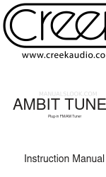 Creek Audio AMBIT TUNER Gebruiksaanwijzing