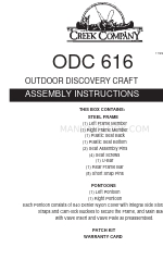 Creek Company ODC 616 OUTDOOR DISCOVERY CRAFT 組み立て説明書