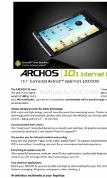 Archos 101 helium series Broşür ve Teknik Özellikler