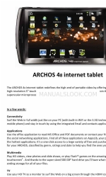 Archos 48 Internet Tablet Брошура та технічні характеристики