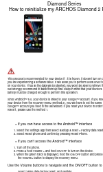 Archos Diamond 2 Plus マニュアル