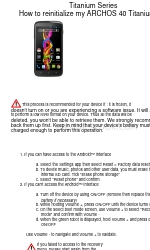 Archos Titanium 40 How-To