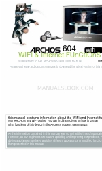 Archos 500872 - 604 WiFi Panduan Pengguna