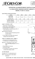 Cres Cor H-339-X-128C Instruções de utilização e manutenção