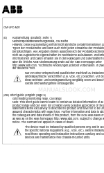 ABB CM-UFD.M21 Korte handleiding