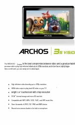 Archos 35 vision 501608 Especificaciones