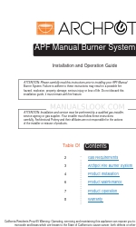 ARCHPOT APF Installations- und Betriebshandbuch