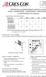 Cres Cor 1000HHSS2DX Manuale di istruzioni per l'uso e la manutenzione