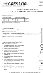 Cres Cor FL-0314 Installation Instructions