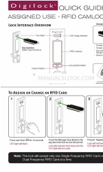 Digilock Assigned Use RFID Camlock Skrócona instrukcja obsługi