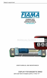 FIAMA F7- 사용자 설명서 및 유지 관리