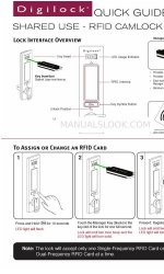 Digilock Shared Use RFID Camlock Manual rápido