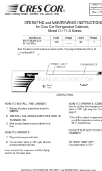 Cres Cor R-171-S Series Kullanım ve Bakım Talimatları