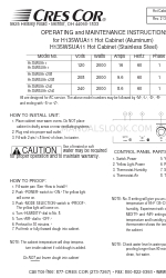 Cres Cor H135WUA11240 Instruções de utilização e manutenção