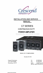 Crescend Technologies C7 SERIES Panduan Instalasi dan Servis