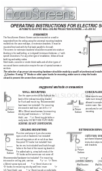 AccuScreens Projection Screen 取扱説明書