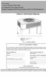 Arcoaire PHD4 Manual de información del propietario