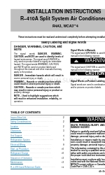 Arcoaire R4A3 Manual de instrucciones de instalación