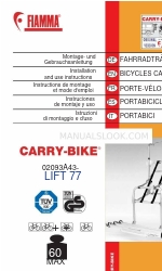 Fiamma Carry-Bike Lift 77 Instrukcja instalacji i użytkowania