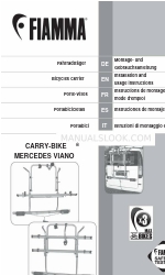 Fiamma CARRY-BIKE MERCEDES VIANO Installation And Usage Instructions