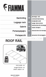 Fiamma COMFORT ROOF RAIL Kurulum ve Kullanım Talimatları