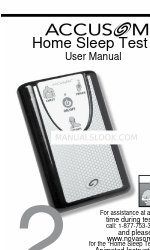 Accusom Home Sleep Test Manual do utilizador