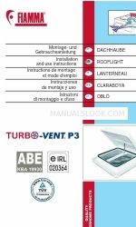 Fiamma Turbo-Vent P3 Installation And Use Instructions Manual