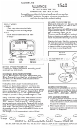 Accusplit Alliance 1540 Інструкція з експлуатації