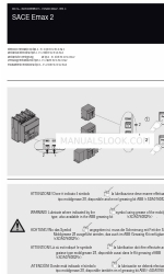 ABB SACE Emax 2 Istruzioni per il montaggio