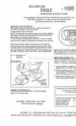 Accusplit Eagle 1020 Instruções de utilização