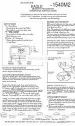 Accusplit Eagle 1540M2 Instruções de utilização