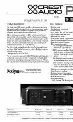 Crest Audio 8001 Specifications