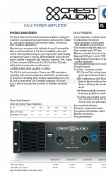 Crest Audio CA4 Specifications