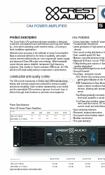 Crest Audio CA4 Specifications