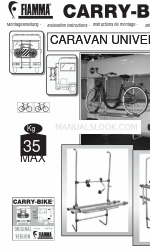 Fiamma Caravan universal Manual de instrucciones de instalación