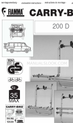 Fiamma 200 D Manual de instrucciones de instalación