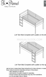 Fiamo Loft Twin Bed Complete Інструкція з монтажу Посібник з монтажу