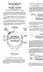 Accusplit 740MX Turbo 지침