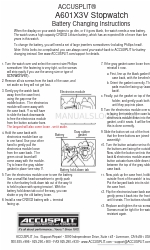 Accusplit A601X3V Petunjuk Penggantian Baterai