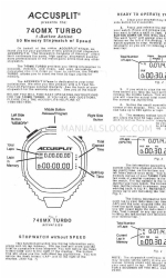 Accusplit A740MXT Operation Manual