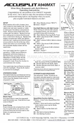 Accusplit A940MXT Petunjuk Pengoperasian
