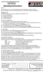 Accusplit AE520S Mode d'emploi