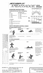 Accusplit Ambassador AA625XWIZ Instruções de utilização
