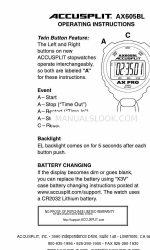 Accusplit AX PRO AX605BL Instrucciones de uso