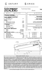 Crest Audio CENTURY GT Dane techniczne