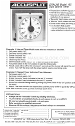 Accusplit GRALAB 165 Инструкции