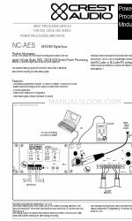 Crest Audio NC-AES - TECHNICAL Datos técnicos