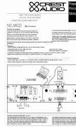 Crest Audio NC-MCO - TECHNICAL Datos técnicos