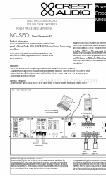 Crest Audio NC-SEQ - TECHNICAL Datos técnicos