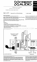 Crest Audio NC-STI - TECHNICAL Datos técnicos